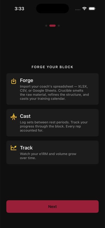 Forge Cast Track